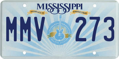 MS license plate MMV273