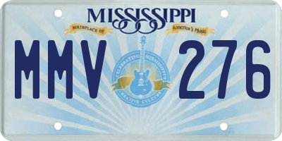 MS license plate MMV276