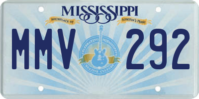 MS license plate MMV292