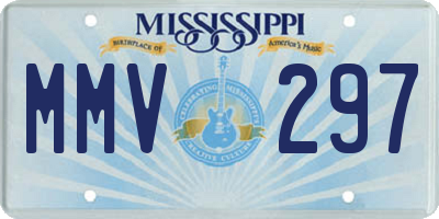 MS license plate MMV297