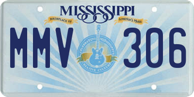 MS license plate MMV306