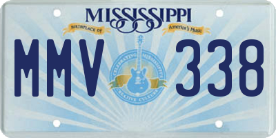 MS license plate MMV338