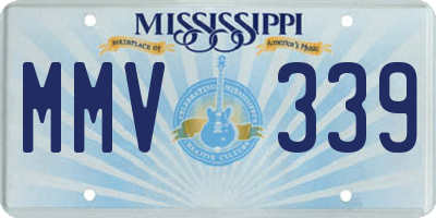 MS license plate MMV339
