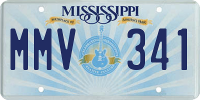 MS license plate MMV341