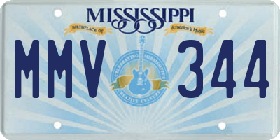 MS license plate MMV344