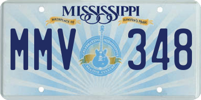 MS license plate MMV348