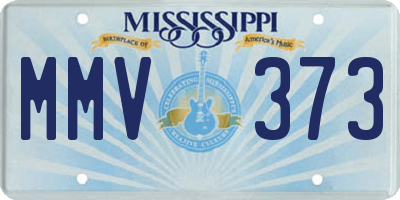 MS license plate MMV373