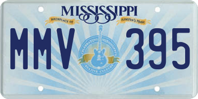MS license plate MMV395