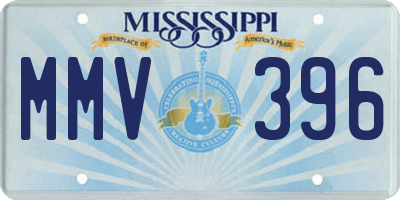 MS license plate MMV396