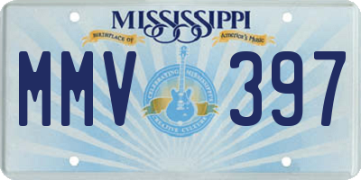MS license plate MMV397