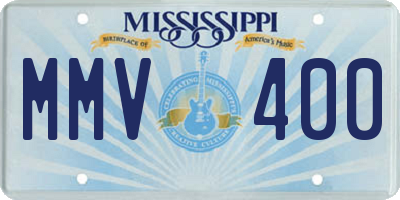 MS license plate MMV400