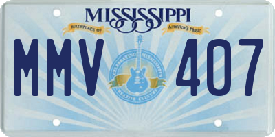 MS license plate MMV407