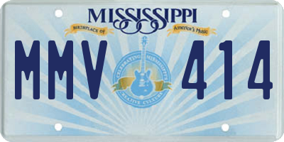 MS license plate MMV414