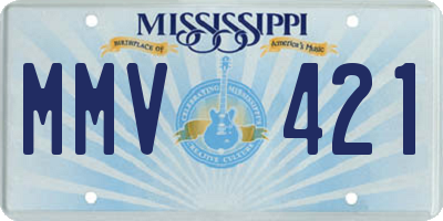 MS license plate MMV421