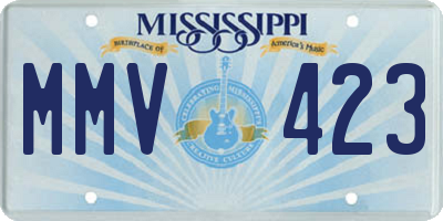 MS license plate MMV423