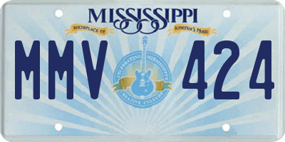 MS license plate MMV424
