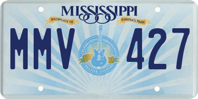 MS license plate MMV427