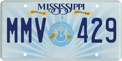 MS license plate MMV429