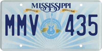 MS license plate MMV435