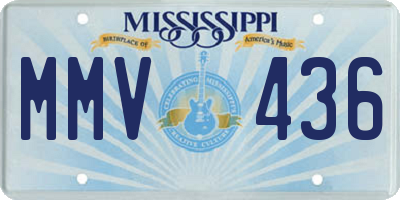 MS license plate MMV436