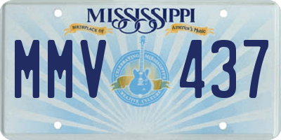 MS license plate MMV437