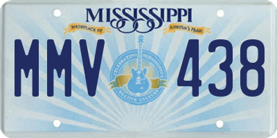 MS license plate MMV438