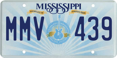 MS license plate MMV439