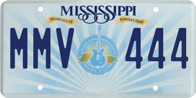 MS license plate MMV444