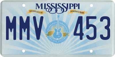 MS license plate MMV453