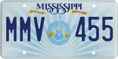 MS license plate MMV455