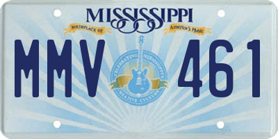 MS license plate MMV461