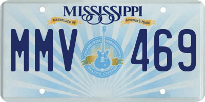 MS license plate MMV469