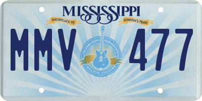 MS license plate MMV477