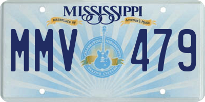 MS license plate MMV479