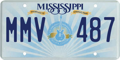 MS license plate MMV487