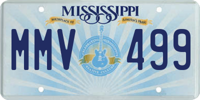 MS license plate MMV499