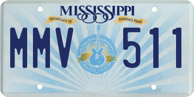 MS license plate MMV511