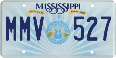 MS license plate MMV527