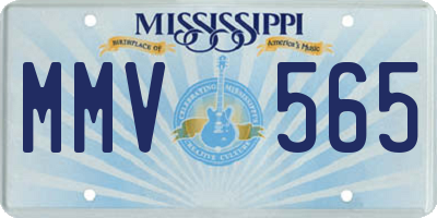 MS license plate MMV565