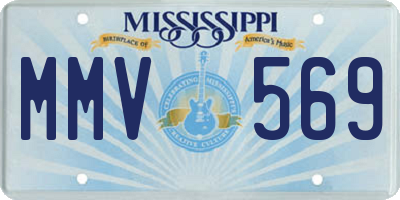 MS license plate MMV569