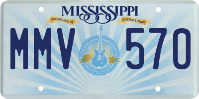 MS license plate MMV570