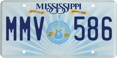 MS license plate MMV586