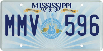MS license plate MMV596