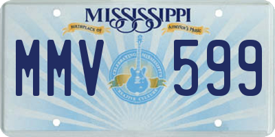 MS license plate MMV599