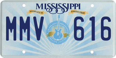 MS license plate MMV616
