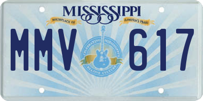 MS license plate MMV617