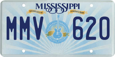 MS license plate MMV620
