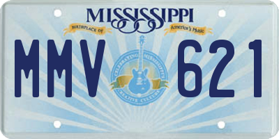 MS license plate MMV621