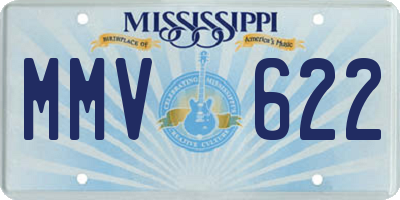 MS license plate MMV622