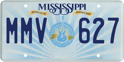MS license plate MMV627